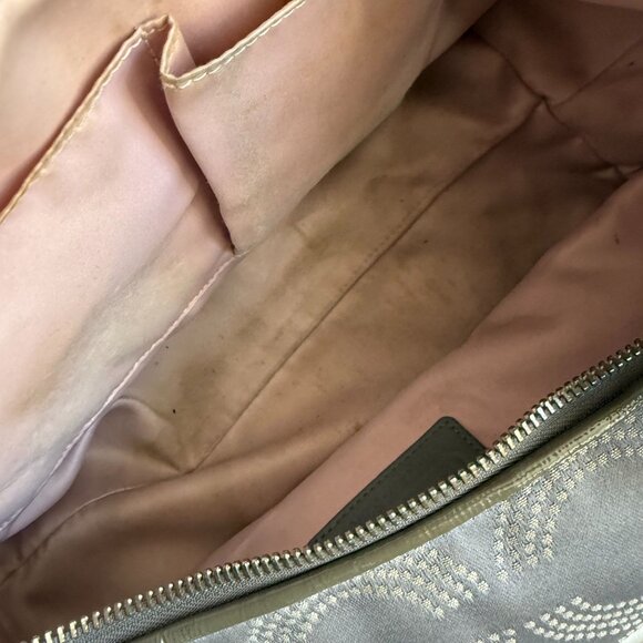 Coach Dotted Jacquard C Print Ashley Shoulder Bag Women's Gray White Modern - Picture 11 of 11